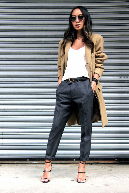 13-grey-cropped-pants-a-white-top-a-camel-coat-and-heels