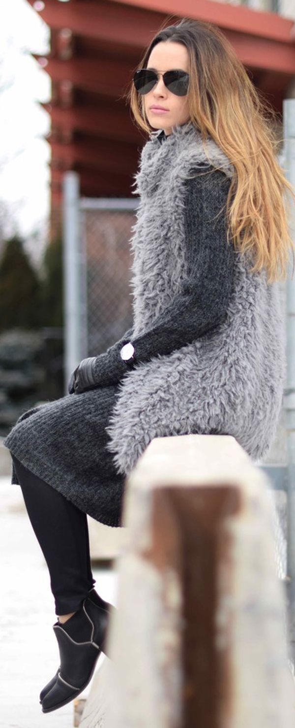 cute grey outfit