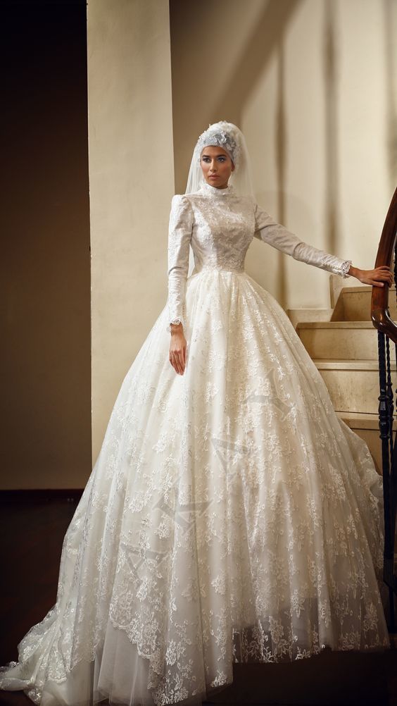 Cute Muslim Wedding Dresses featuring the Hijab | MCO