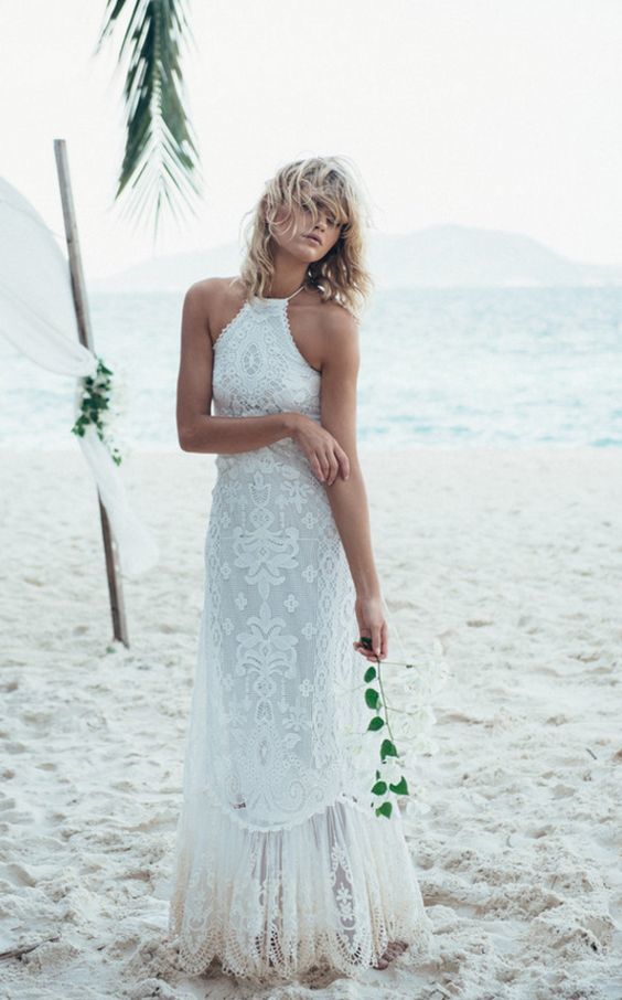 60+ Absolutely Stunning Beach Wedding Dresses