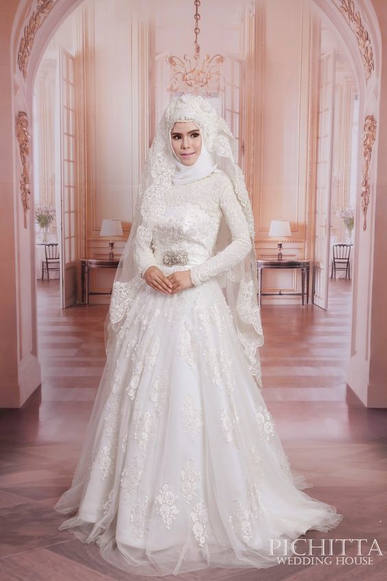 Cute Muslim Wedding Dresses featuring the Hijab | MCO