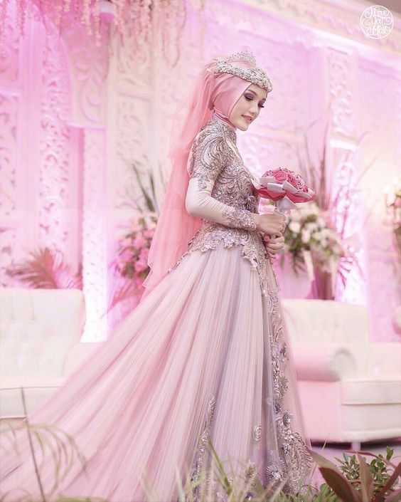 Cute Muslim  Wedding  Dresses  featuring the Hijab MCO