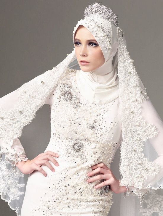 Cute Muslim  Wedding  Dresses  featuring the Hijab MCO