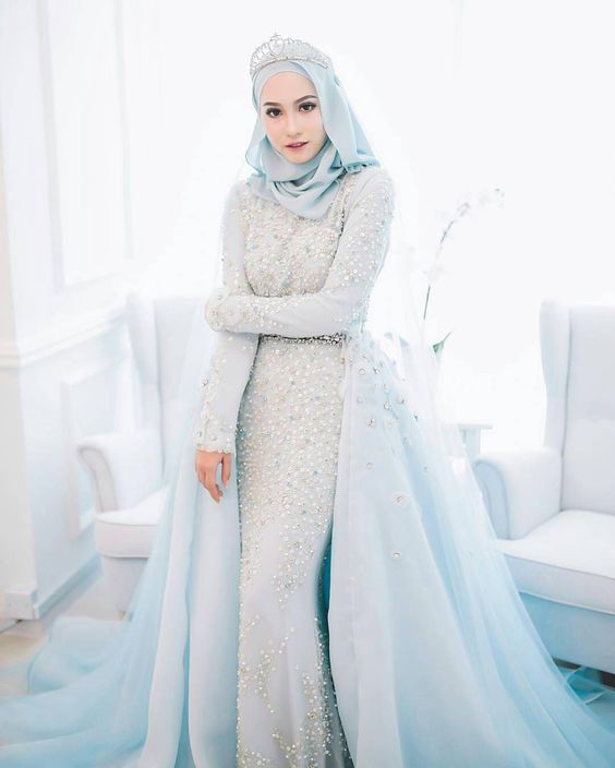 Cute Muslim  Wedding  Dresses  featuring the Hijab MCO