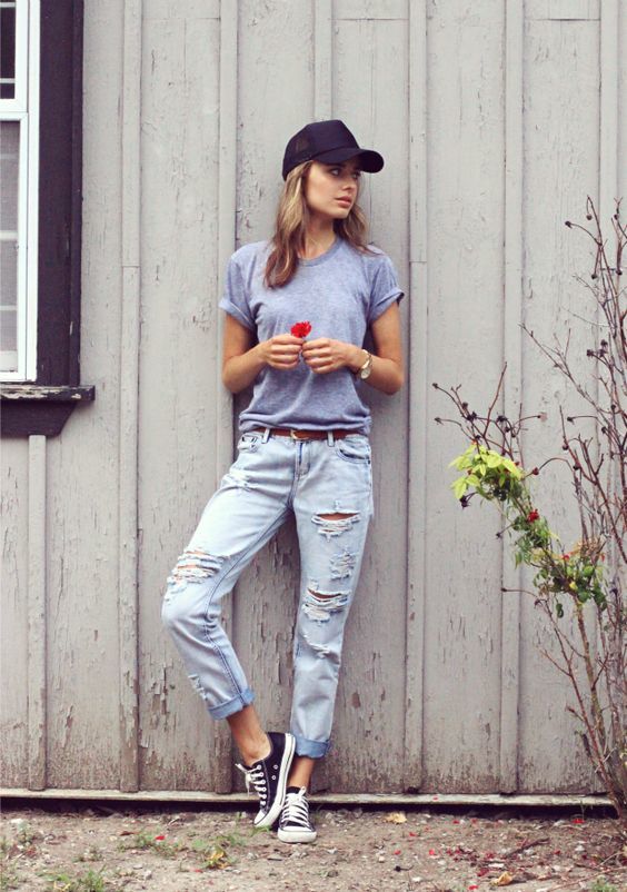 30 Cute Outfits With Boyfriend Jeans Mco